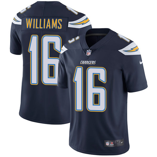 Nike Chargers #16 Tyrell Williams Navy Blue Team Color Men's Stitched NFL Vapor Untouchable Limited Jersey - Click Image to Close